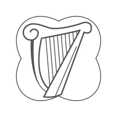 harp, tasarım vektör illüstrasyonu