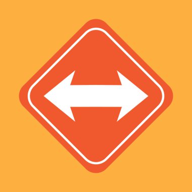 Yol işaretinin vektör illüstrasyonu