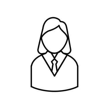 Öğrenci düz simgesi, vektör illüstrasyonu