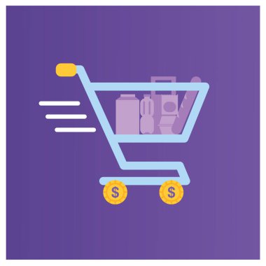 çizgi film uygulama simgesi, vektör illüstrasyonu