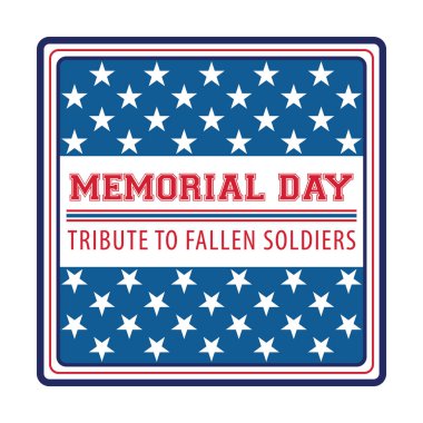 ABD Anma Günü tabelasının vektör illüstrasyonu