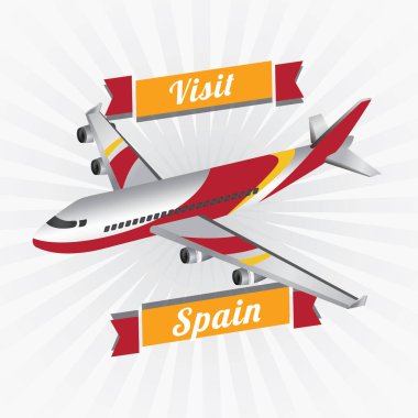 Seyahat simgesinin vektör illüstrasyonu