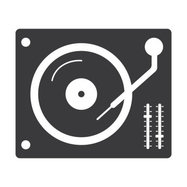 Modern müzik simgesinin vektör illüstrasyonu