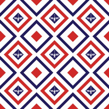 Geometrik şekilli kusursuz desen. vektör illüstrasyonu