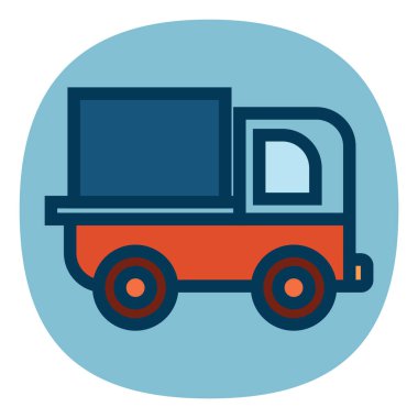 çizgi film uygulama simgesi, vektör illüstrasyonu