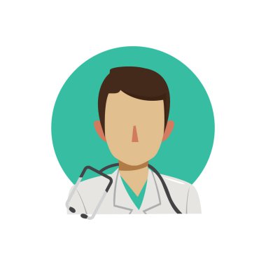 doktor simgesi, vektör illüstrasyonu