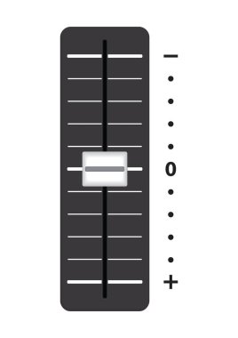 Ses düzeyi ayarı düz simge, vektör illüstrasyonu