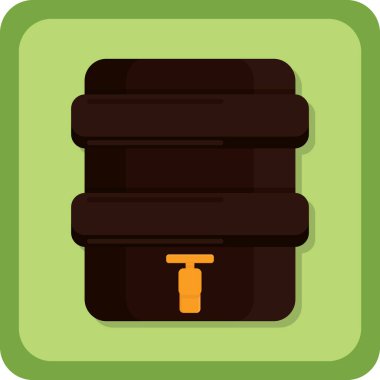 bira fıçısı vektör illüstrasyon simgesi 