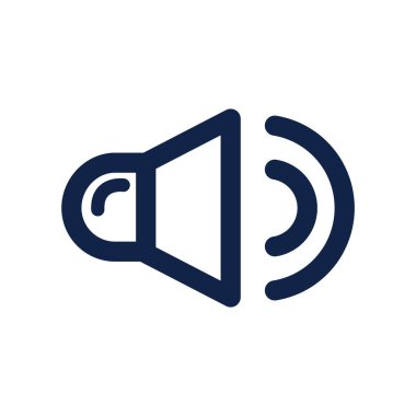 Hoparlör simgesi, vektör illüstrasyonu