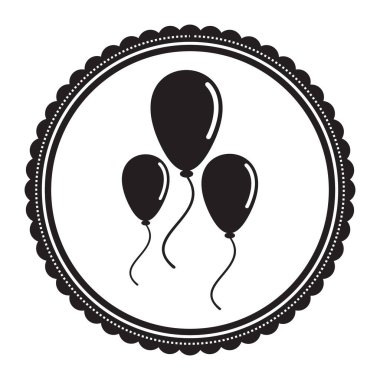 Balonlar, renkli vektör çizimleri