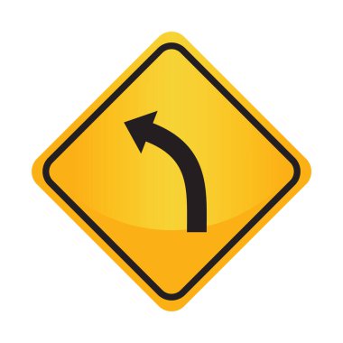 Yol işareti, vektör illüstrasyonu