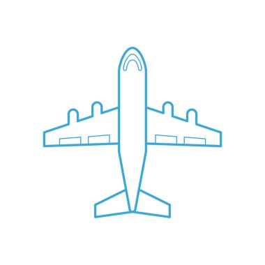 Uçak biçimlendirilmiş vektör çizimi