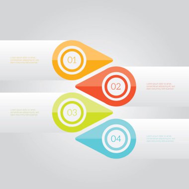 Bilgi grafiği şablonu, vektör illüstrasyonu