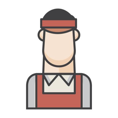 Garson biçimlendirilmiş vektör çizimi