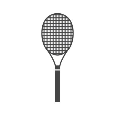 Tenis raketi simgesi vektör illüstrasyon grafik tasarımı