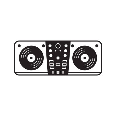 müzik çalar tasarımı, vektör illüstrasyon eps10 grafiği