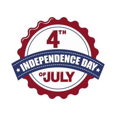 Amerikan bağımsızlık günü, vektör illüstrasyonu