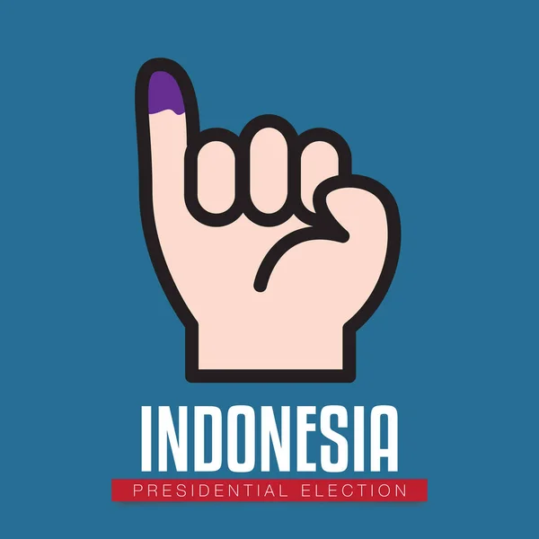 Pemilihan Presiden Indonesia Mengilustrasikan Vektor - Stok Vektor