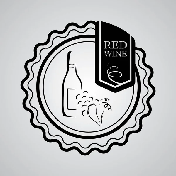 Εικονογράφηση Διανύσματος Προτύπου Εταιρείας Οίνου Για Επαγγελματική Κάρτα Λογότυπο Εταιρείας — Διανυσματικό Αρχείο