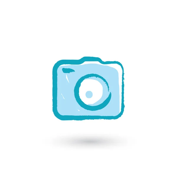 Fotocamera Icoon Vector Illustratie — Stockvector