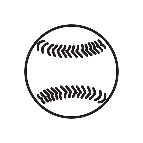 Baseball Ikone Bunte Vektorillustration — Stockvektor