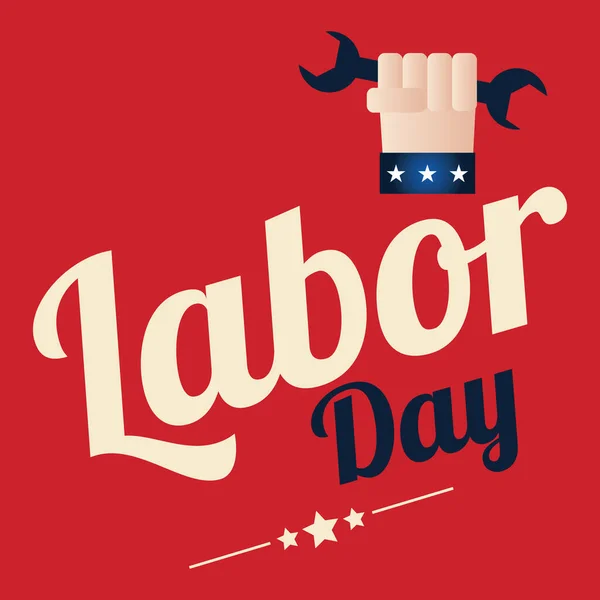 Labor Day Poster Vector Illustration — Stock Vector