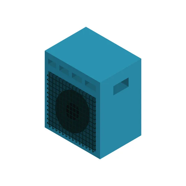 Illustration Vectorielle Icône Moderne Bleue Noire — Image vectorielle