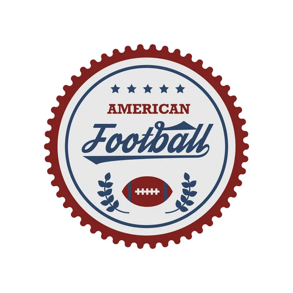 Étiquette Football Américain Avec Texte Ruban — Image vectorielle