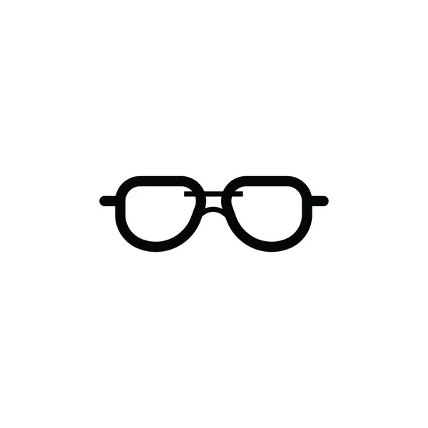 Icono Plano Gafas Sol Ilustración Vectorial — Vector de stock