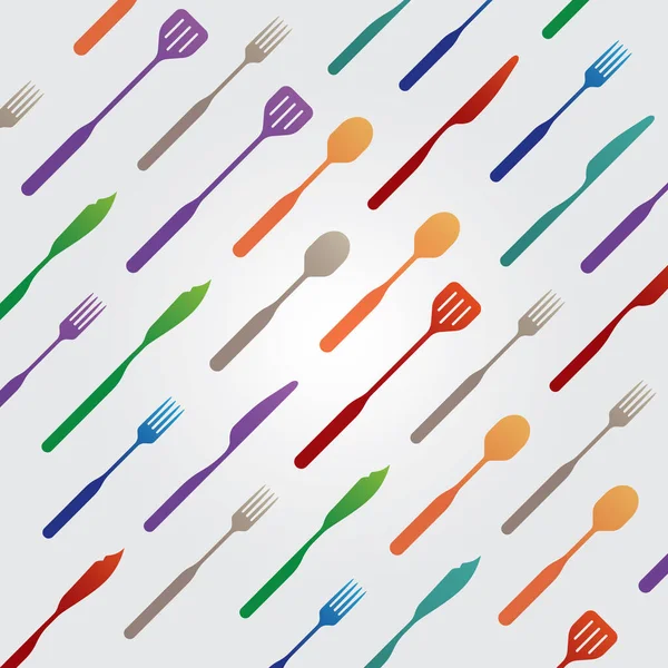 Outils Cuisine Illustration Vectorielle Stylisée — Image vectorielle