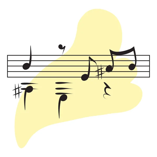 Musical Notes Vector Illustration — Stock Vector