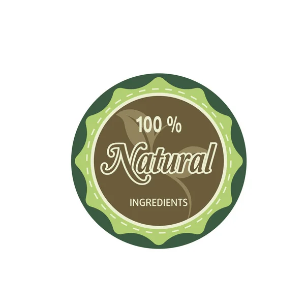 Wzór Projektu Logo Dla Wegetariańskiej Żywności — Wektor stockowy