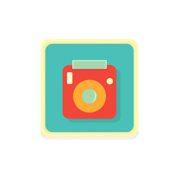 Icono Cámara Fotos Ilustración Vectorial Aislado — Vector de stock