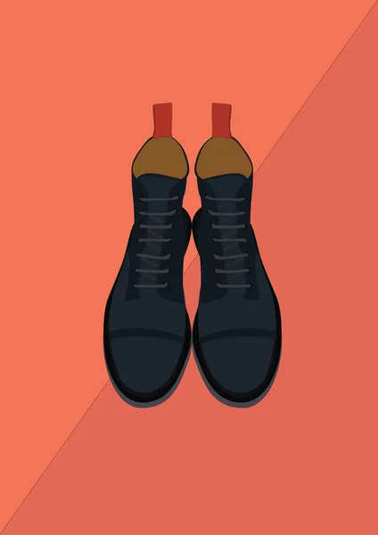 Chaussures Illustration Vectorielle Stylisée — Image vectorielle