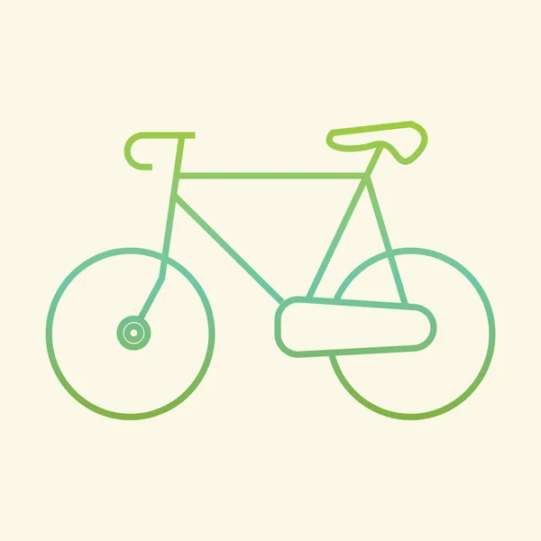 Fiets Pictogram Vector Illustratie — Stockvector