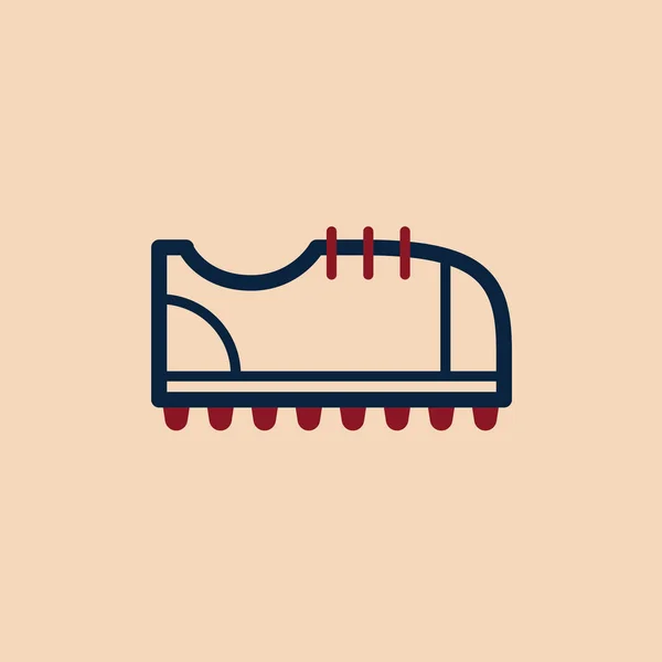 Sneaker Line Icon Für Web Mobile Und Infografik Vektor Hellblaues — Stockvektor