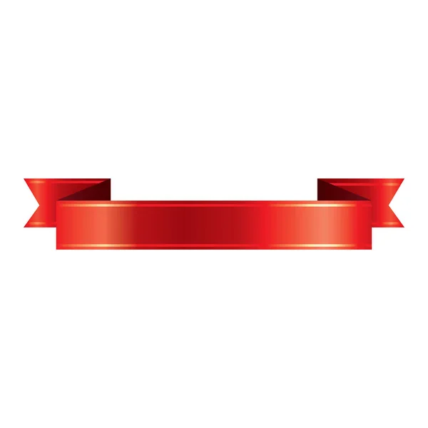 Знамя Красной Ленты Лентами — стоковый вектор