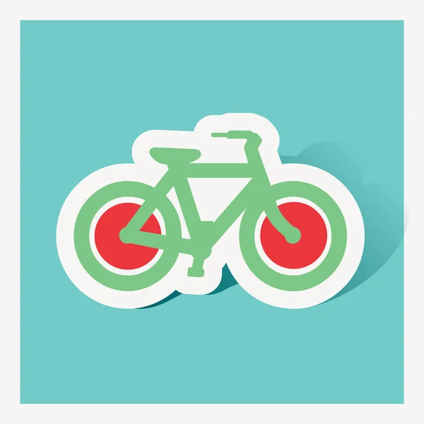 Fiets Icoon Platte Illustratie Van Fiets Vector Pictogrammen Voor Web — Stockvector