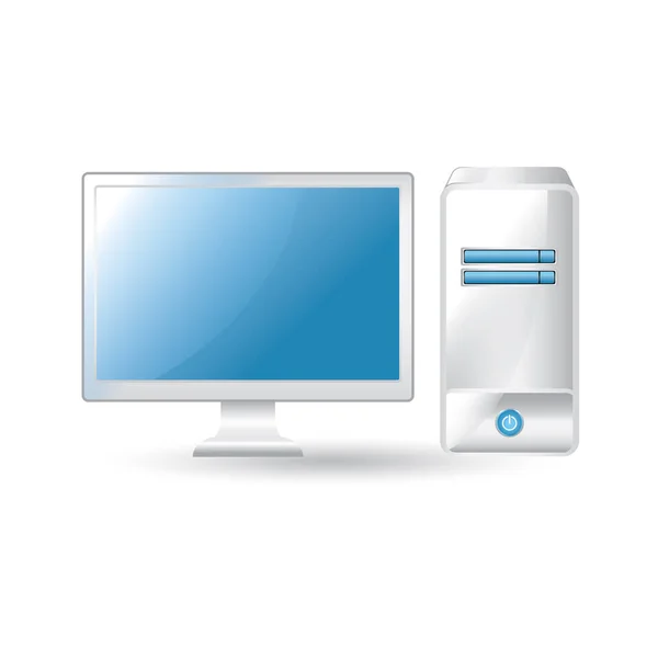 Computer Tablet Icon Vector Illustration — Stock Vector
