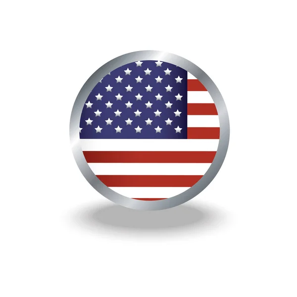 Usa Symbol Vector Illustration — Stock Vector