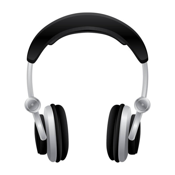 Vector illustration of a headphones