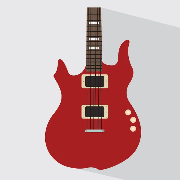 Guitare Électrique Icône Plate Illustration Vectorielle — Image vectorielle