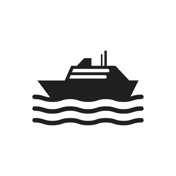 Barco Ilustración Vector Estilizado — Archivo Imágenes Vectoriales