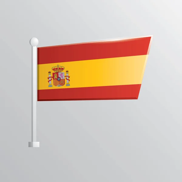 Σημαία Της Αλμπανίας Εικονογράφηση Διανύσματος — Διανυσματικό Αρχείο