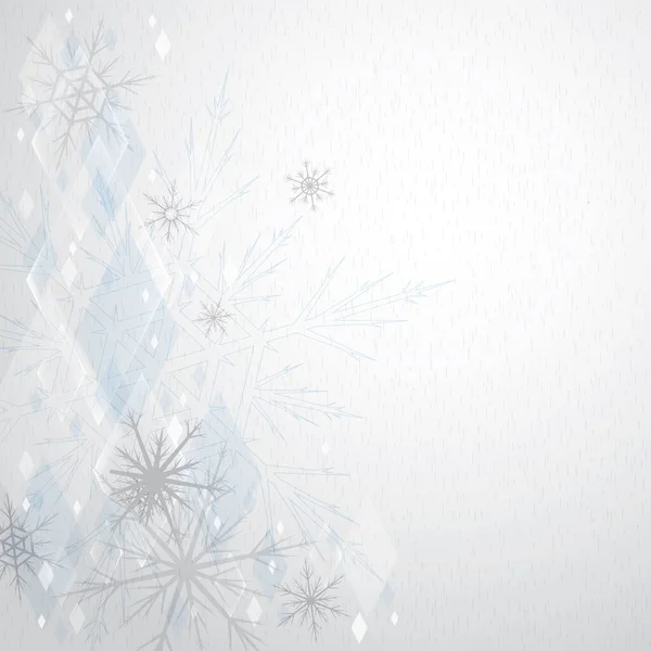 Vánoční Pozadí Sněhové Vločky — Stockový vektor