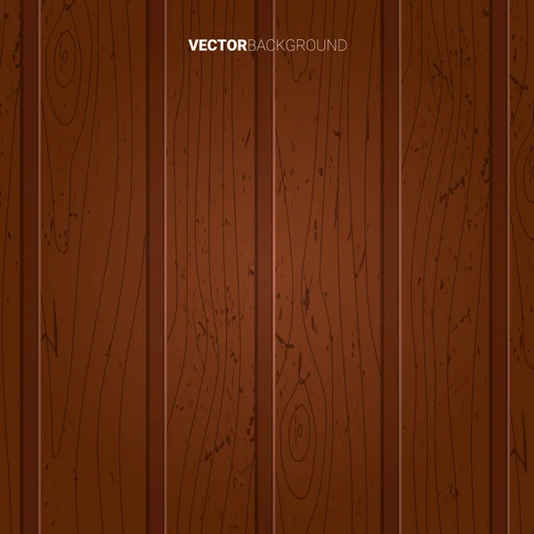 Vector Wooden Background Brown Wood Texture — Stock Vector