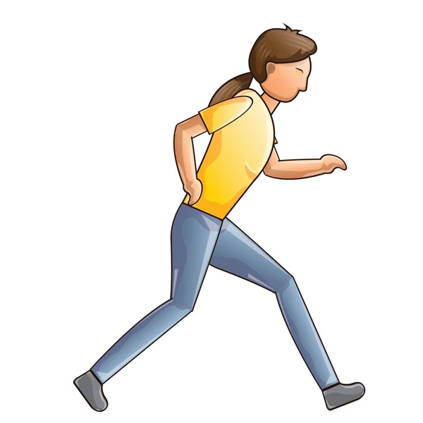 Hombre Corriendo Ilustración Vector Dibujos Animados — Vector de stock