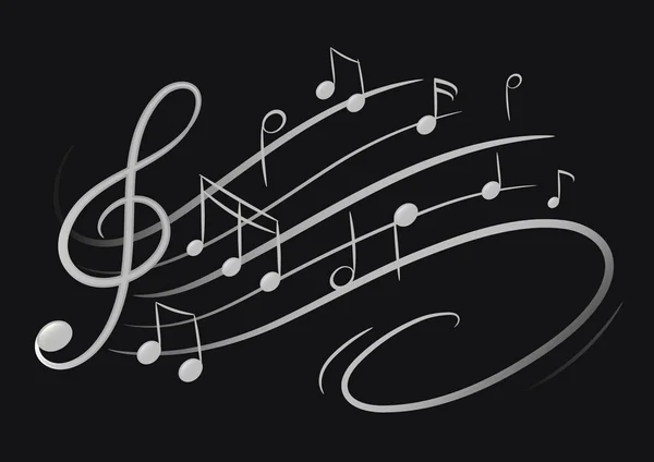 Music Notes Vector Illustration — Stock Vector