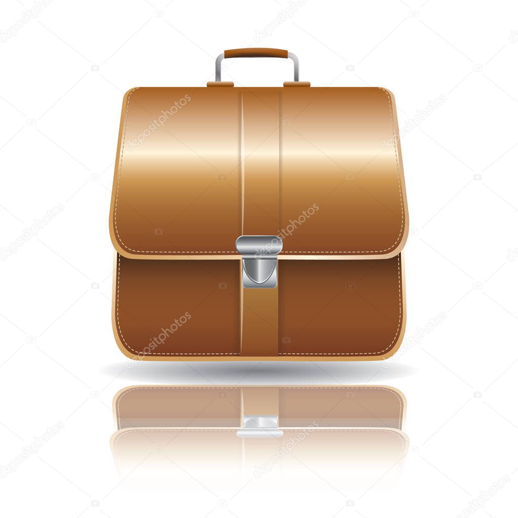 office bag flat icon, vector illustration