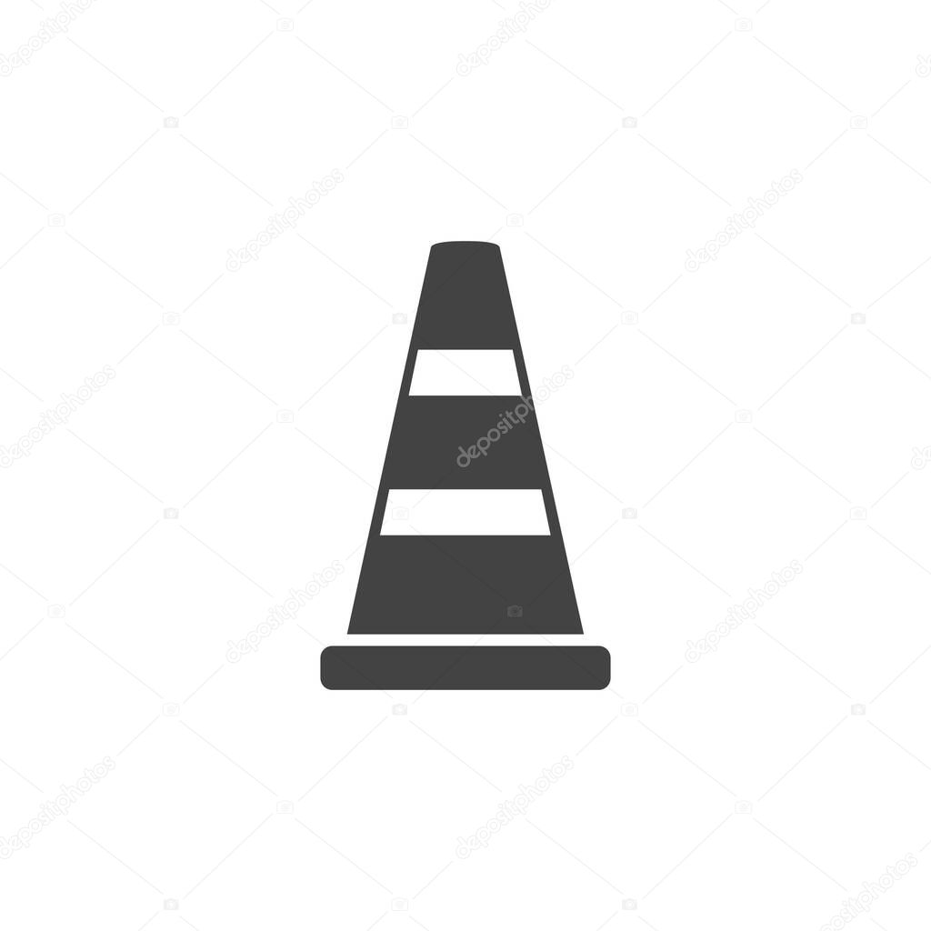 Traffic cone, vector illustration